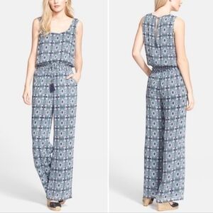 Tory Burch Laguna Jumpsuit Bedford Gray Bukhara